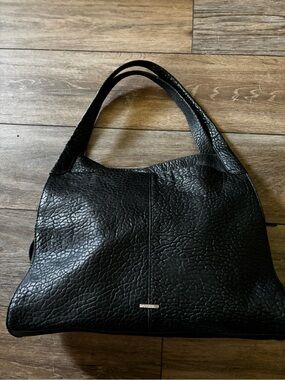 Vince Camuto Black Textured Shoulder Bag